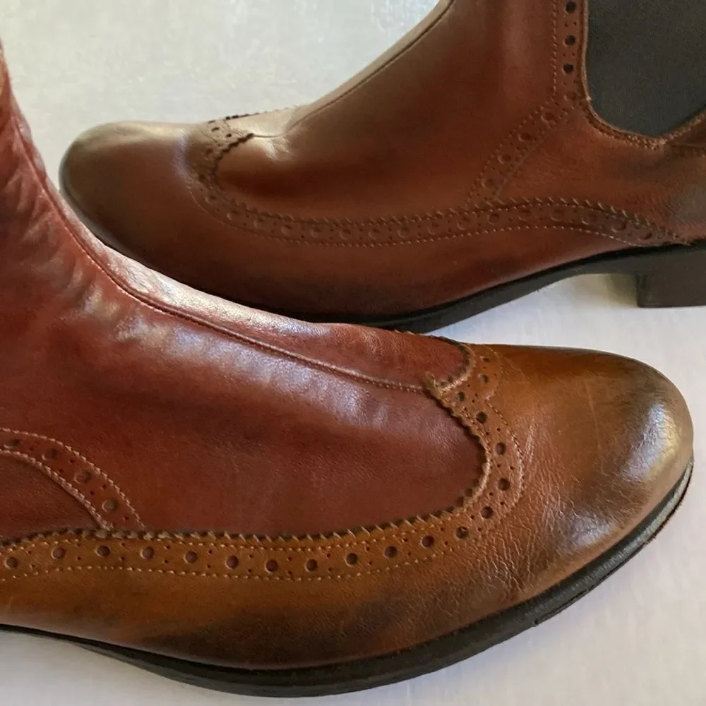 RSVP Collection Men’s Chelsea Wingtip Boots Size 10US. Made in Italy.